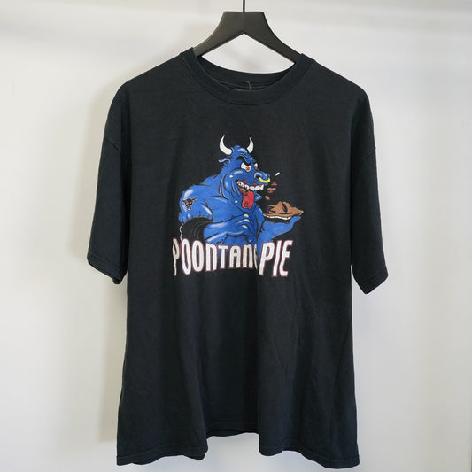 (XXL) Vintage 2000 The Rock Poontang Pie Mens T-Shirt WWF WWE Sz 2XL Black Wrestling