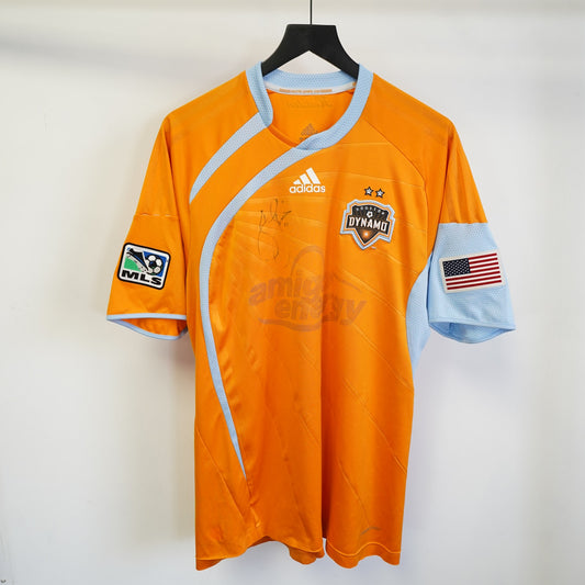 Vintage Adidas Houston Dynamo 09-10 Soccer Jersey Men's L Autographed Orange