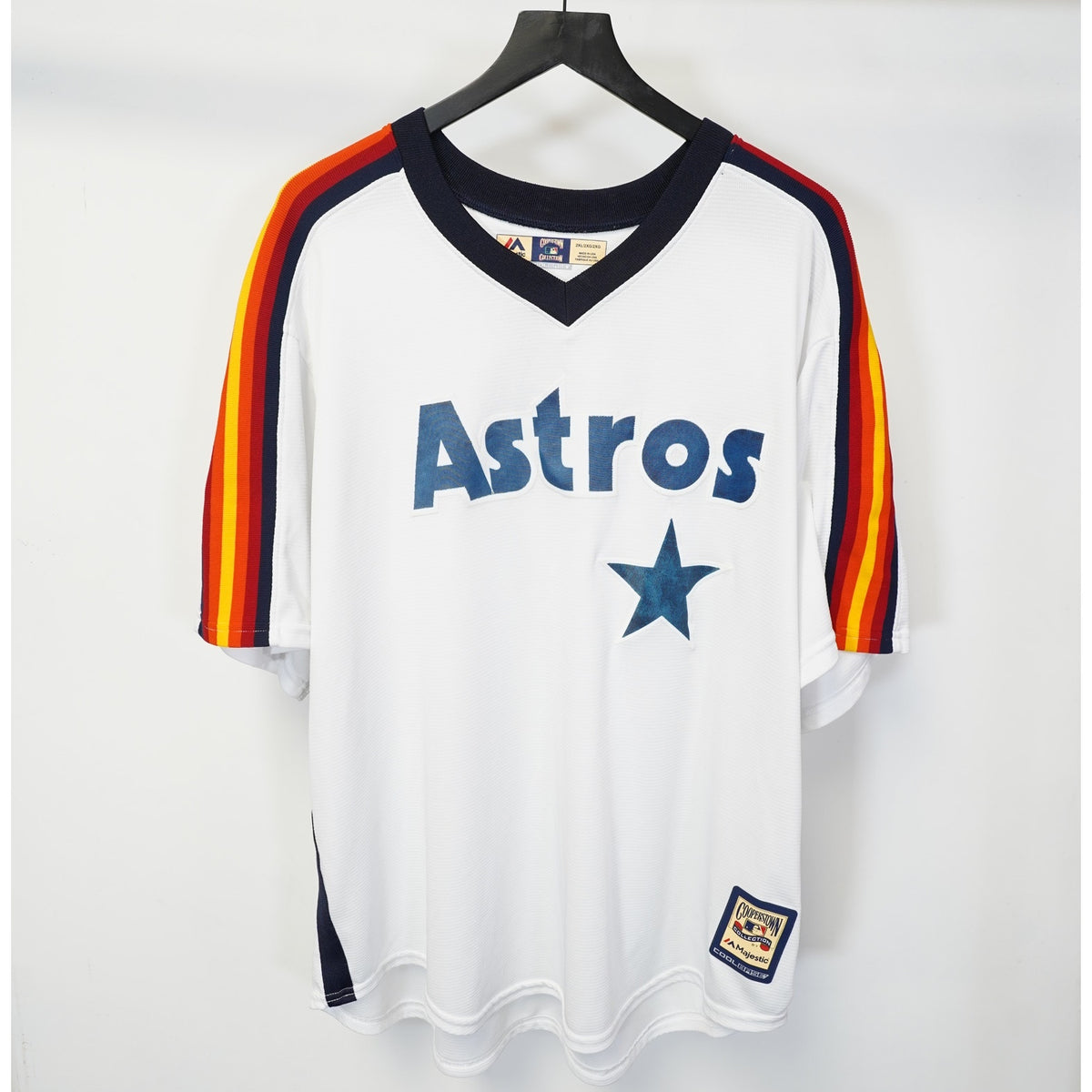 (2XL) Houston Astros Craig Biggio Sewn Majestic Baseball Jersey Men's 2XL White Retro