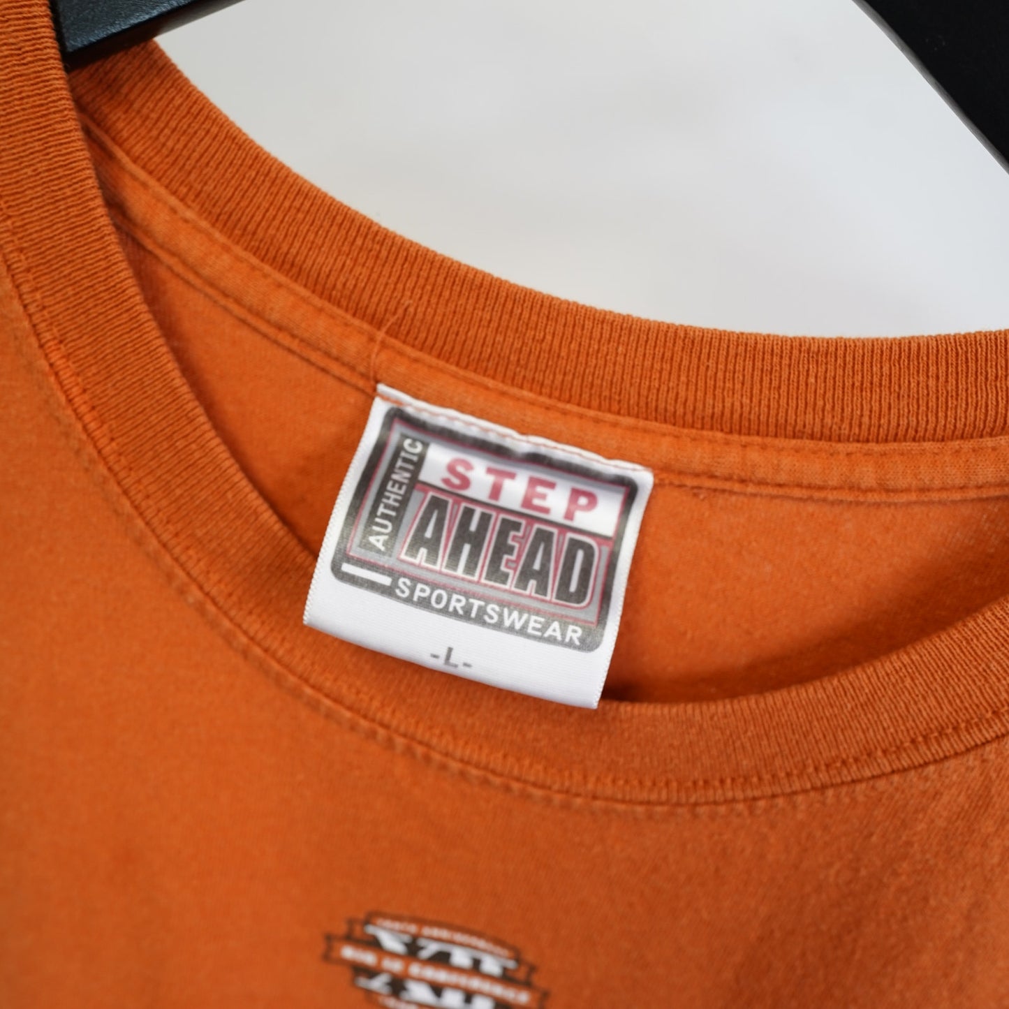 (L) Vintage University of Texas Longhorns National Champs T-Shirt Men's L Y2K Orange
