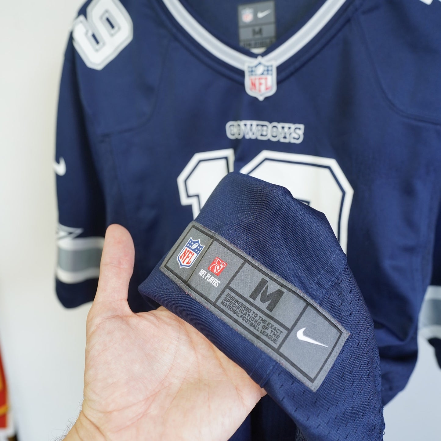 (M) Amari Cooper Nike Dallas Cowboys Football Jersey Men's M Navy Blue On Field